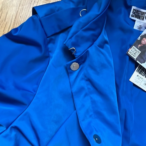 NWT Sammy B for target black history month rain jacket,blue 2X great details - Picture 3 of 5
